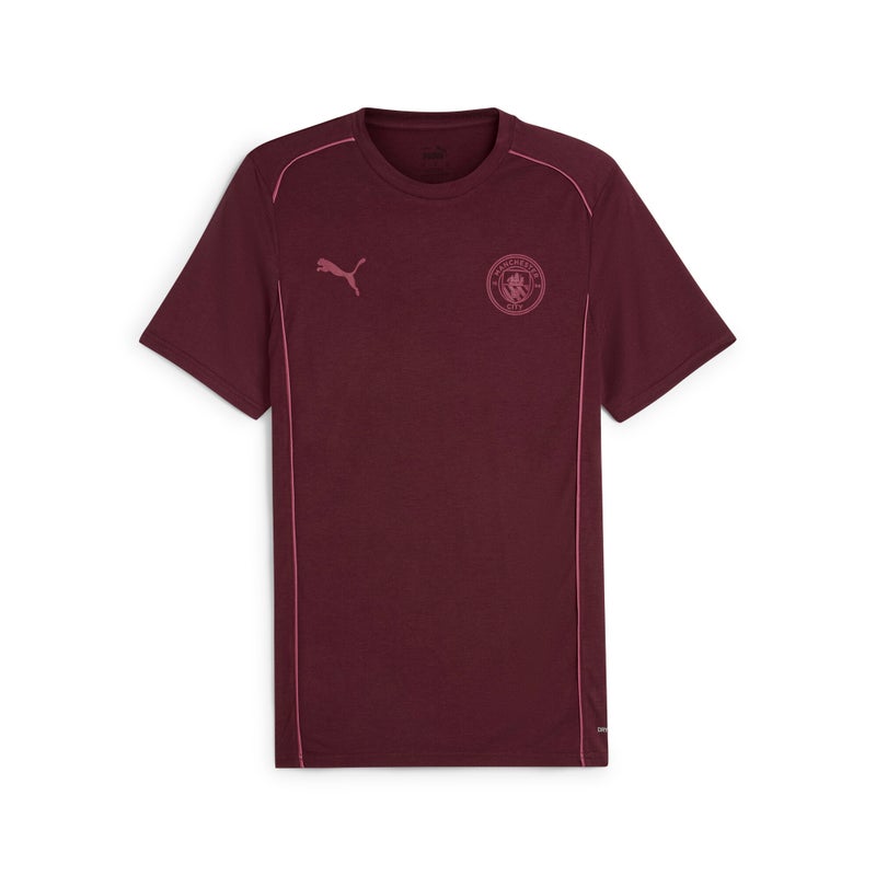 PUMA Manchester City Casuals Mens Red T-Shirt - Image 4